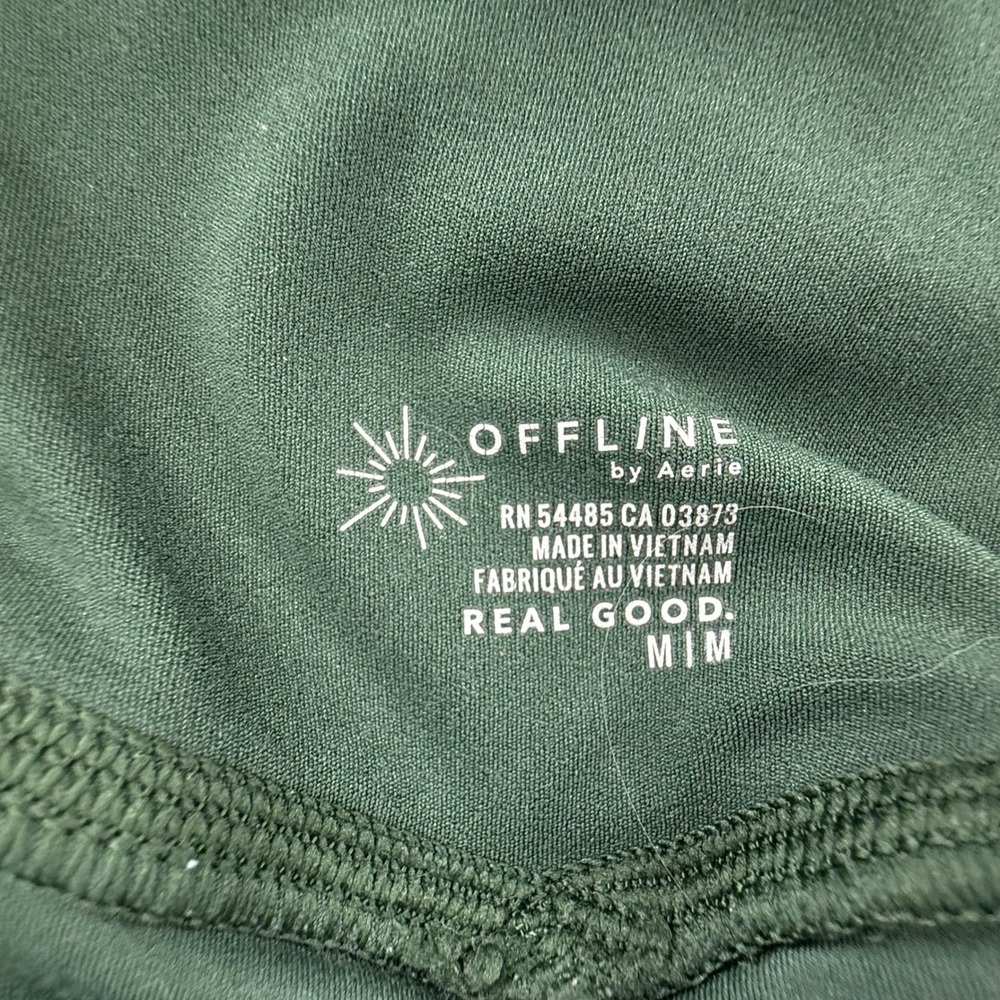 OFFLINE by Aerie Real Me Skort Womens Medium Green Excellent Ruffle Athletic - Picture 3 of 4